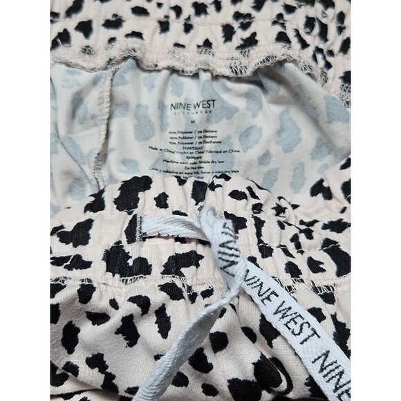 Women's Pink Animal Print Pajama Pants - Nine West - Size Medium - Picture 5 of 5